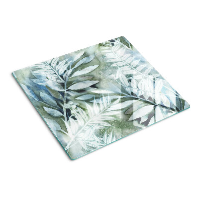 Tabla para cortar Hojas tropicales en tonos pastel