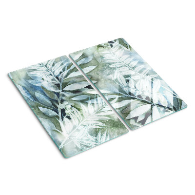 Tabla para cortar Hojas tropicales en tonos pastel