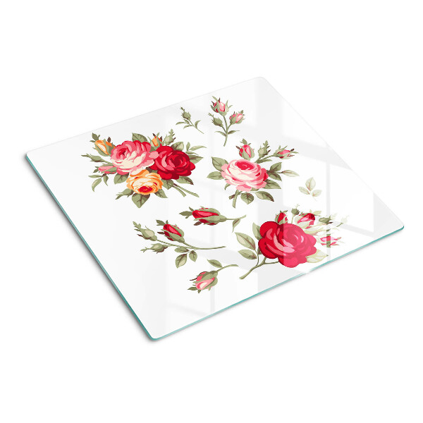 Tabla para cortar Rosas vintage