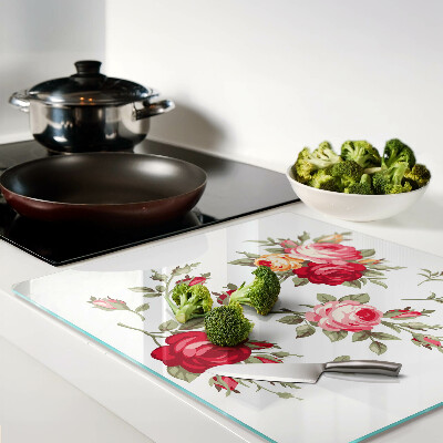 Tabla para cortar Rosas vintage
