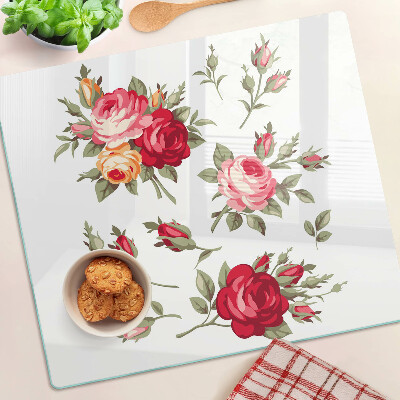 Tabla para cortar Rosas vintage