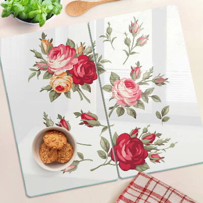 Tabla para cortar Rosas vintage