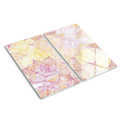 Tabla para cortar Estampado floral en colores pastel