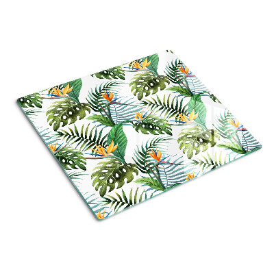 Tabla para cortar Hojas y flores tropicales