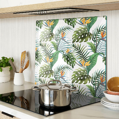 Tabla para cortar Hojas y flores tropicales