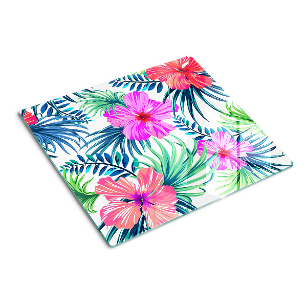 Tabla para cortar Motivo floral tropical