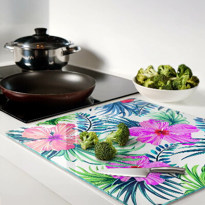 Tabla para cortar Motivo floral tropical
