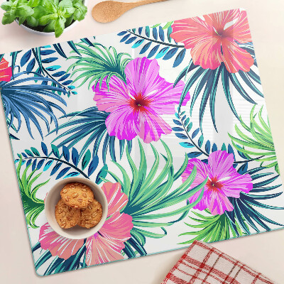 Tabla para cortar Motivo floral tropical
