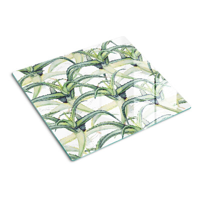 Tabla para cortar Hojas de plantas en estilo acuarela
