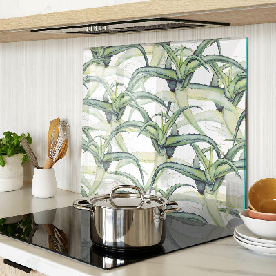 Tabla para cortar Hojas de plantas en estilo acuarela