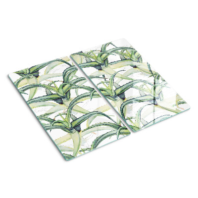 Tabla para cortar Hojas de plantas en estilo acuarela