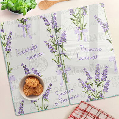 Tabla para cortar Letras provenzales y lavanda