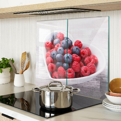 Tabla de cortar de cristal frutas en forma de corazón