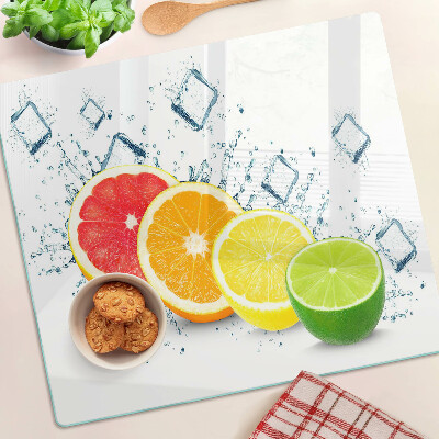 Tabla para cortar Frutas cítricas en rodajas de colores