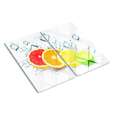 Tabla para cortar Frutas cítricas en rodajas de colores