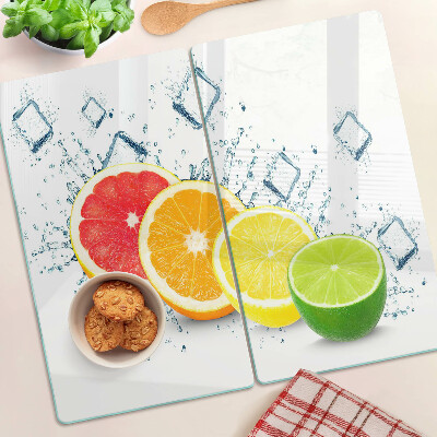 Tabla para cortar Frutas cítricas en rodajas de colores