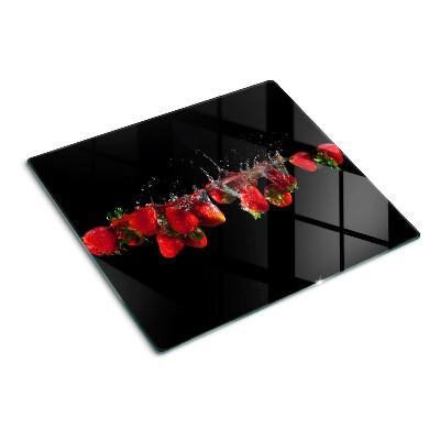 Tabla de cortar de cristal Fresas en agua