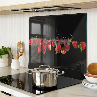 Tabla de cortar de cristal Fresas en agua