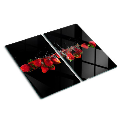 Tabla de cortar de cristal Fresas en agua
