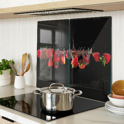 Tabla de cortar de cristal Fresas en agua