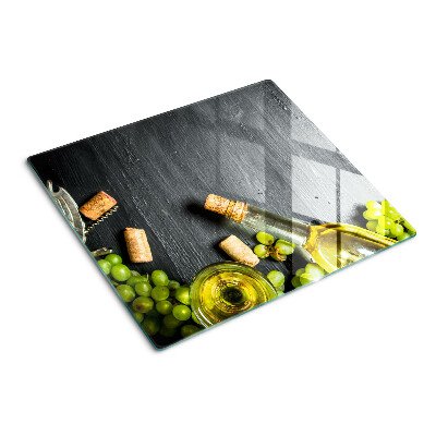 Tabla de cortar de cristal Vino y uvas
