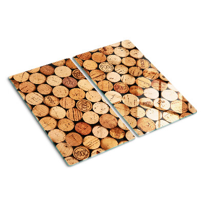 Tabla de cortar de cristal Corchos de vino