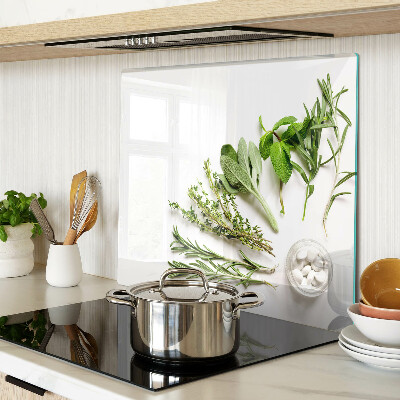 Tabla de cortar de cristal Hierbas de cocina