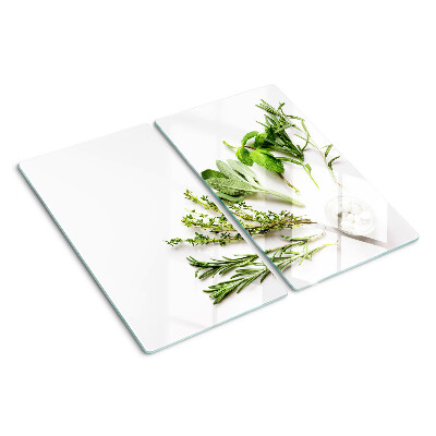 Tabla de cortar de cristal Hierbas de cocina