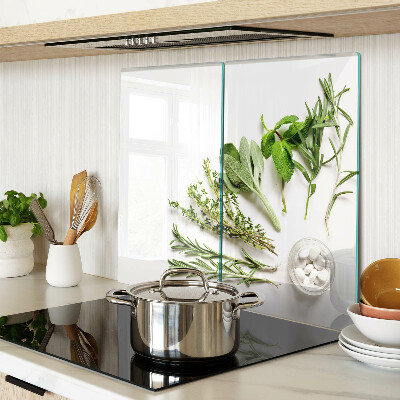 Tabla de cortar de cristal Hierbas de cocina