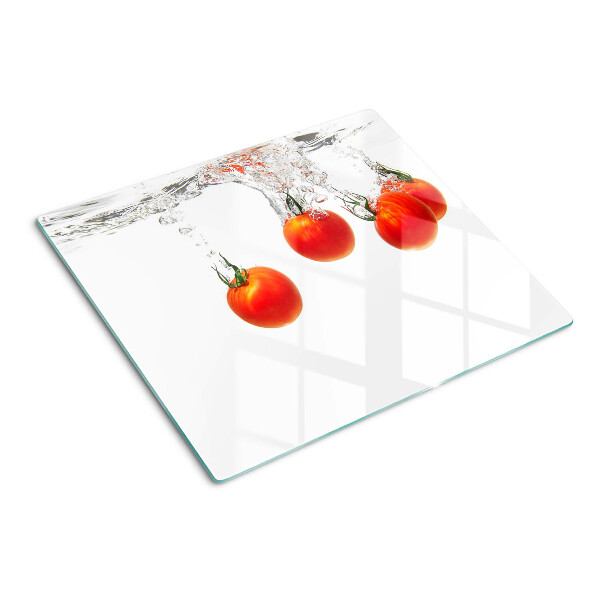 Tabla para cortar Tomates en agua