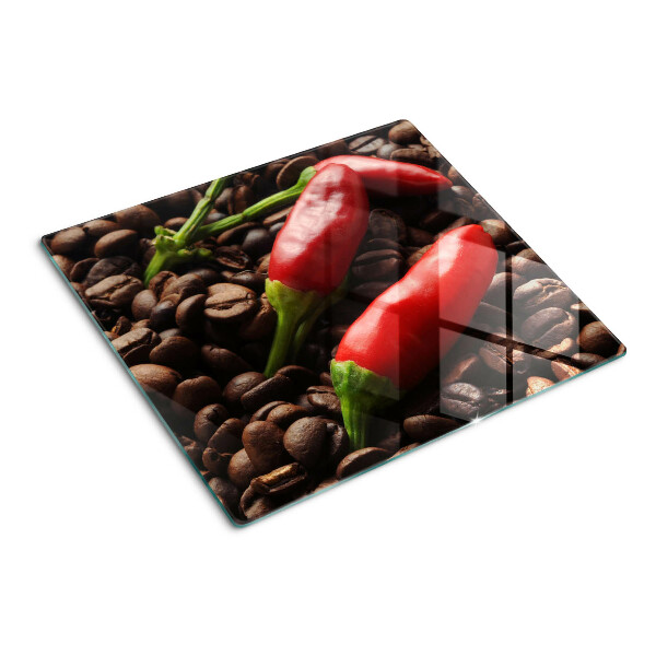 Tabla de cortar de cristal Café y chiles