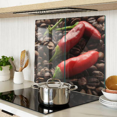 Tabla de cortar de cristal Café y chiles