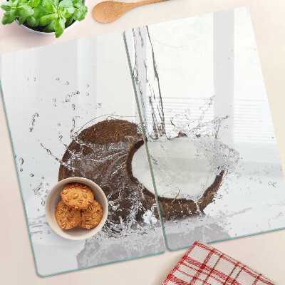 Tabla para cortar Coco con agua y spray