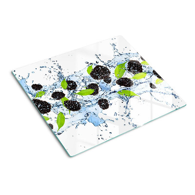 Tabla de cortar de cristal Fruta en agua