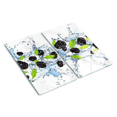 Tabla de cortar de cristal Fruta en agua