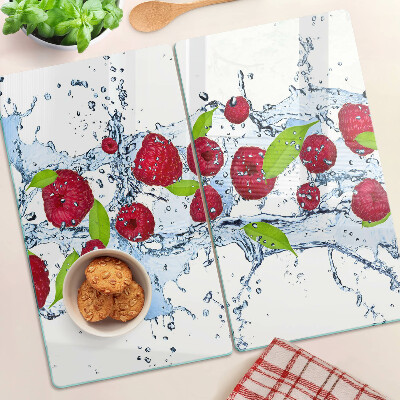 Tabla de cortar de cristal Fruta en agua