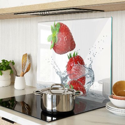 Tabla de cortar de cristal Fresas en agua