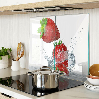 Tabla de cortar de cristal Fresas en agua