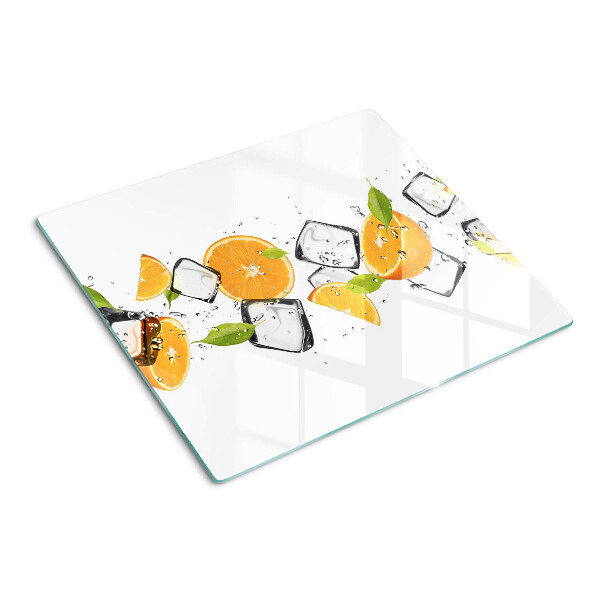 Tabla de cortar de cristal Cítricos con hielo