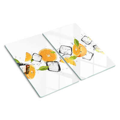Tabla de cortar de cristal Cítricos con hielo