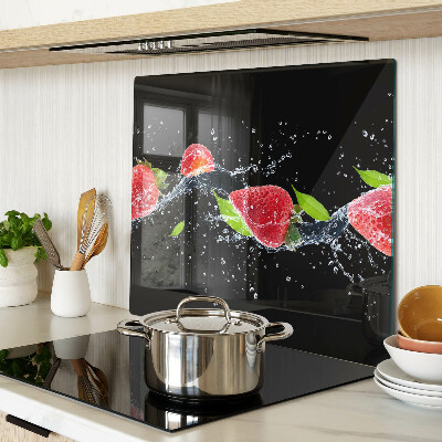 Tabla de cortar de cristal Fresas en agua