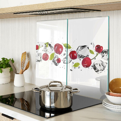 Tabla para cortar Manzanas rojas con hielo