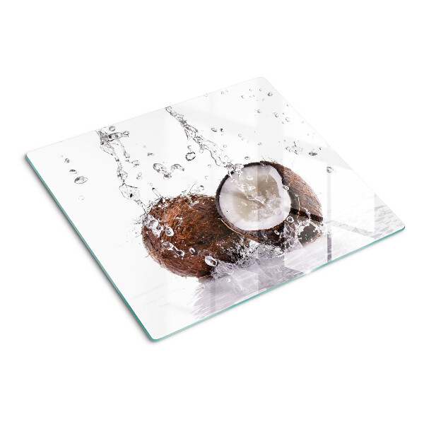 Tabla de cortar de cristal Coco en agua