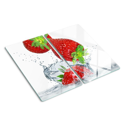 Tabla de cortar de cristal Fresas en agua