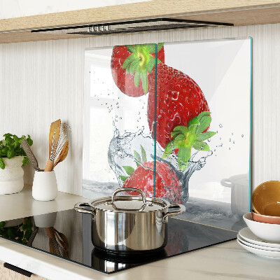 Tabla de cortar de cristal Fresas en agua