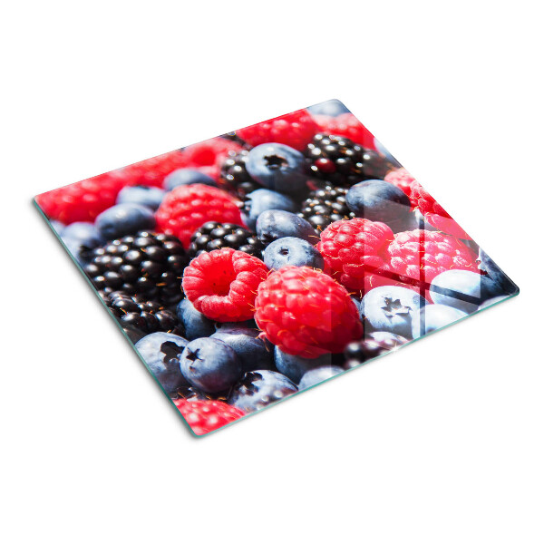 Tabla de cortar de cristal Frutos del bosque