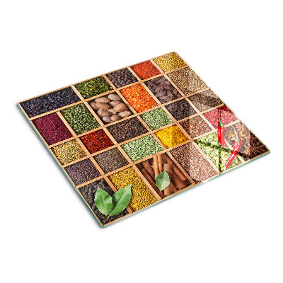 Tabla para cortar Especias en frascos