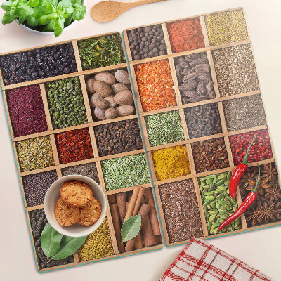 Tabla para cortar Especias en frascos