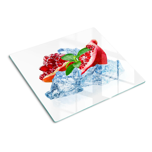 Tabla de cortar de cristal Granada y hielo
