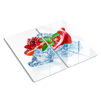 Tabla de cortar de cristal Granada y hielo